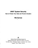 Cover of UNIX System Security