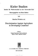 Book cover for Discrimination against Agricu CB