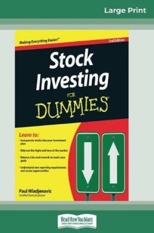 Cover of Stock Investing for Dummies(R) (16pt Large Print Edition)