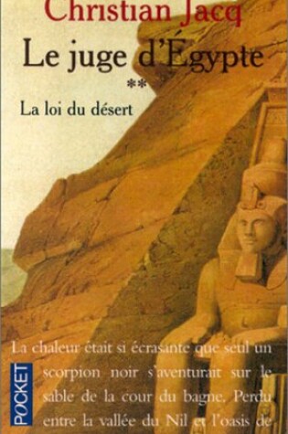 Cover of Le juge d'Egypte 2/La loi du desert