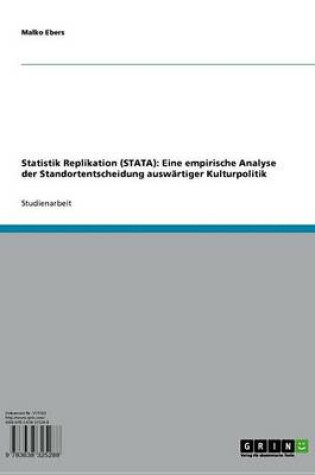 Cover of Statistik Replikation (Stata)