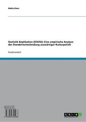 Cover of Statistik Replikation (Stata)