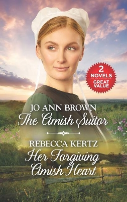 Book cover for The Amish Suitor and Her Forgiving Amish Heart