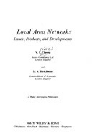 Cover of Local Area Networks